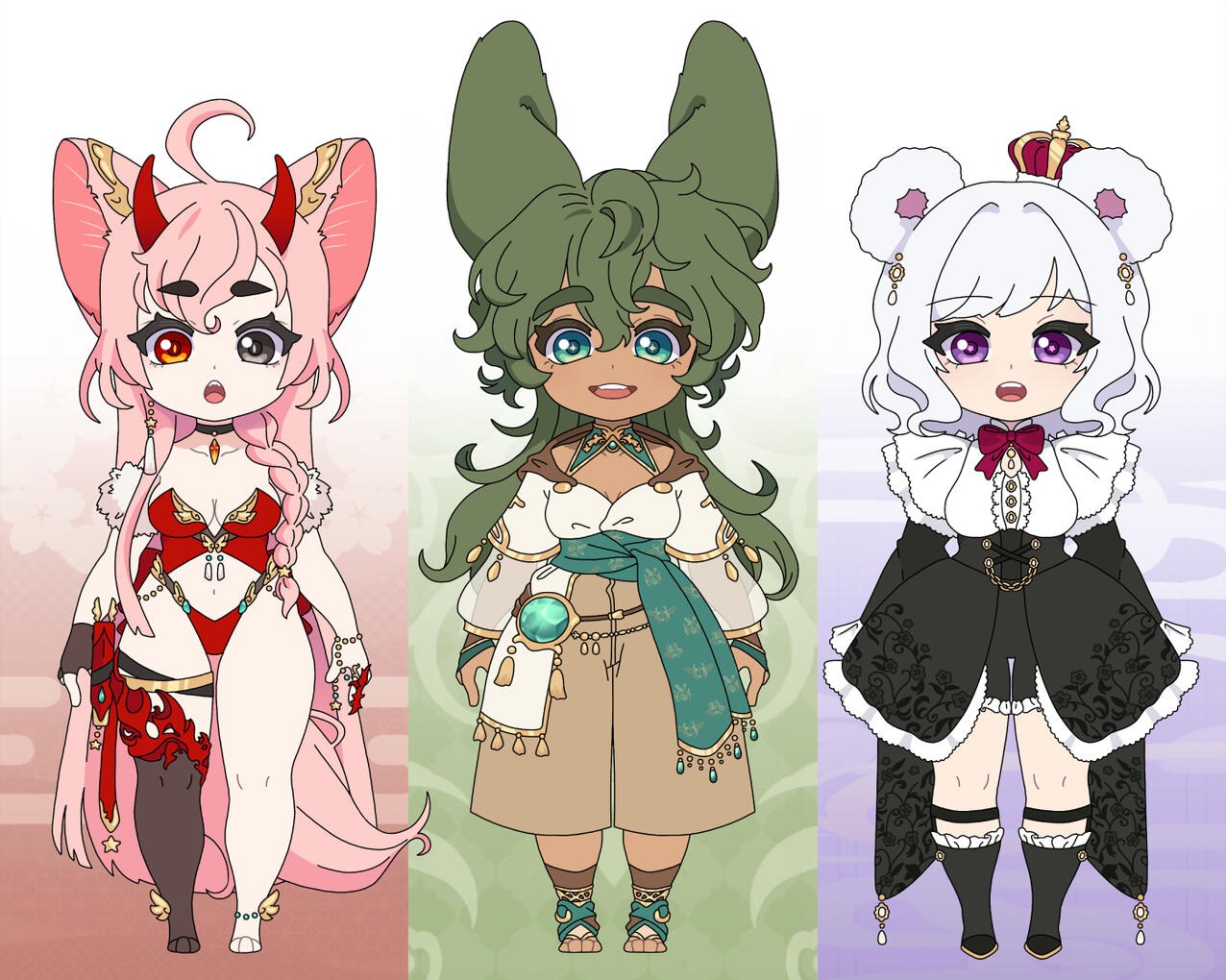 Chibi References (@SeikiVT @helloXcrumb @KoiChipy)